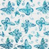100% Cotton Batik Fabric | Butterflies - Lightweight Soft Bohemian | 116cm Wide