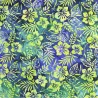 100% Cotton Batik Fabric | Flowers - Lightweight Soft Bohemian | 116cm Wide