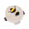 Hobby Gift Bee Appliqué Wrist Pincushion – Elastic Strap – 7.5cm