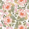 100% Cotton Digital Fabric Dear Stella Swan Song Flower Floral Vines 112cm Wide