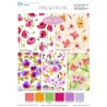 100% Organic Cotton Fabric Spring Watercolours Fat Quarter Bundle 45cm x 55cm
