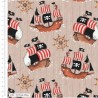 100% Cotton Fabric | The Craft Cotton Co | Ship Ahoy - Pirate Ships | 112cm Wide