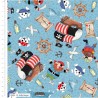 100% Cotton Fabric | The Craft Cotton Co | Ship Ahoy - Jolly Roger | 112cm Wide