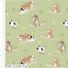100% Cotton Fabric | The Craft Cotton Co | A Dogs Life - Garden Time | 112cm Wide