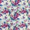 Linen Viscose Mix Fabric | Little Johnny | Flowers - Devon Street | 134cm Wide
