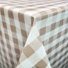 PVC Tablecloth Vinyl Gingham Check Pattern Oilcloth Fabric 140cm Wide
