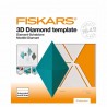 Fiskars 3D Diamond Template – 6" Paper Gem Craft Tool with Score Lines