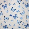 Linen Viscose Mix Fabric | Little Johnny | Butterflies Insects | 134cm Wide