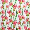 Linen Viscose Mix Fabric | Little Johnny | Calla Lilies Floral | 134cm Wide