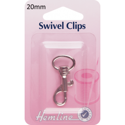 Hemline Swivel Clips In Bronze And Nickel - 20mm