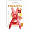 Fiskars Kids Starter Scissors – Red – Safe Plastic Blades for Ages 2+