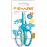 Fiskars Kids Training Scissors – Teal – Age 3+ – Safe Spring-Action Scissors
