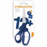 Fiskars School Scissors – Left-Handed – Glitter Blue – 18cm – Ages 12+