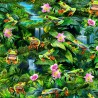 100% Cotton Digital Fabric | Timeless Treasures | Frogs In The Rainforest | 112cm Wide