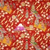 100% Japanese Cotton Fabric | Nutex | Geisha Garden - Metallic | 112cm Wide