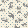 100% Japanese Cotton Fabric | Nutex | Yaku - Dogs Polka Dots Puppy | 112cm Wide