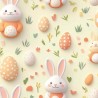 Cotton Jersey Fabric - Little Johnny - Easter Bunnies – Stretch Knit 147cm