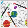 Little Johnny Colouring In Space Adventure Fabric – 100% Cotton | 149cm Wide