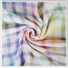 Double Gauze Cotton Fabric Rainbow Check – Little Johnny, 130cm Wide