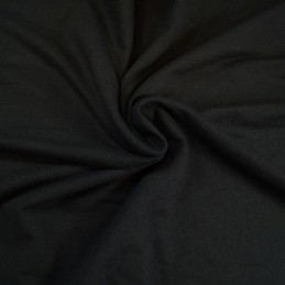 Black Cotton Jersey Fabric Knitted 