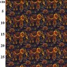 Rose & Hubble Exotic Elephant Print Poplin Fabric – 100% Cotton – 112cm Wide
