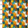 Rose & Hubble Colourful Cat Print Cotton Poplin Fabric – 112cm Wide