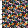 Rose & Hubble Vibrant Elephant Print Cotton Poplin Fabric – 112cm Wide