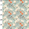 Rose & Hubble Vintage Bird & Floral Cotton Poplin Fabric 112cm Wide