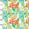 Rose & Hubble Tropical Pineapple Cotton Poplin Fabric 112cm Arline Terrace