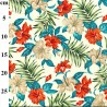 Rose & Hubble Tropical Floral Cotton Poplin Fabric – Wellclose Street