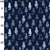 Rose & Hubble Whimsical Cat Silhouettes Cotton Poplin Fabric 112cm Wide