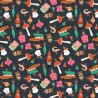 100% Cotton Digital Fabric | Dear Stella | Gingerbread Ornaments | 112cm Wide