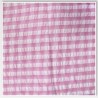 Seersucker 1cm Check Gingham Polycotton Fabric – Lightweight Wrinkle-Resistant