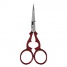 Hemline Victorian Style Red Embroidery Scissors – 9.6cm (3.75in)