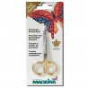 Madeira Gold-Plated Double Curved Embroidery Scissors 9cm