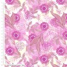 100% Cotton Fabric Make + Believe Elephant Festival Painted Flower Pink 112cm Wide