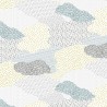 100% Cotton Fabric | Nutex | Fields of Gold - Clouds White/Multi | 112cm Wide
