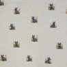 SALE Cotton Rich Linen Look Fabric Scottish Terrier Dog Animal Upholstery 140cm Wide