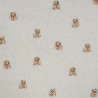 SALE Cotton Rich Linen Look Fabric Golden Retriever Dog Animal Upholstery 140cm Wide