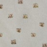 SALE Cotton Rich Linen Look Fabric Shetland Cows Farm Animals Upholstery 140cm Wide