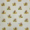 Cotton Rich Linen Look Fabric Digital Yorkshire Terrier Dog Allover 140cm Wide