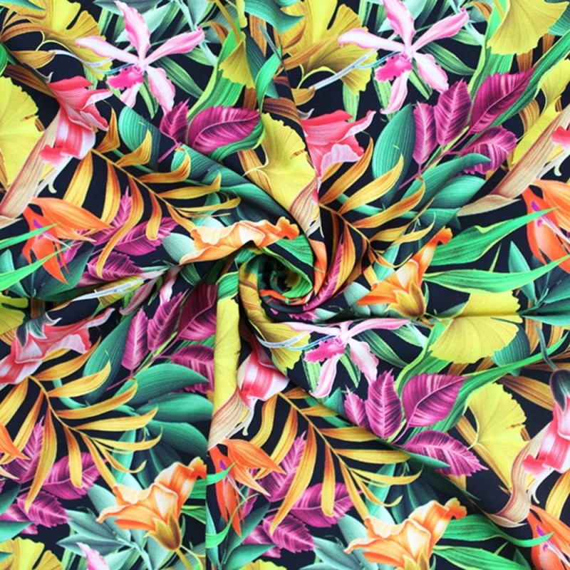 100% Viscose Fabric | Little Johnny | Flowers - Honington Approach ...