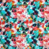 100% Viscose Fabric | Little Johnny | Leaves - Abstract Colourful | 140cm Wide