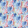 100% Viscose Fabric | Little Johnny | Painted Snakeskin - Colourful | 140cm Wide