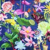 100% Viscose Lawn Fabric | Little Johnny | Photo Flowers - Vibrant | 145cm Wide