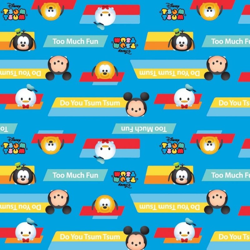 100% Cotton Patchwork Fabric Springs Creative Disney Do You Tsum Tsum?