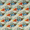 SALE 100% Cotton Patchwork Fabric Skylanders Full Boom Ahead Silver Prism