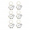 Lantern Moon Sheep Stitch Markers - Set of 6 Metallic Markers