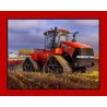 (REMNANT) 100% Cotton Tractor Case IH Fabric Full panel Approx 80cm x 112cm