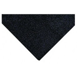 Black Acrylic Glitter Craft Felt Fabric 23 x 30cm Pack Of Two